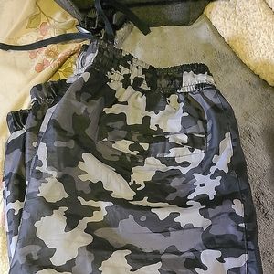 Nike Camo Windbreaker Style Track Pants